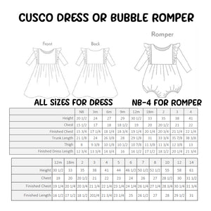 CUSTOM FABRIC - Cusco Dress or Bubble