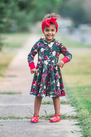 Custom Fabric - Hooded Twirl Dress